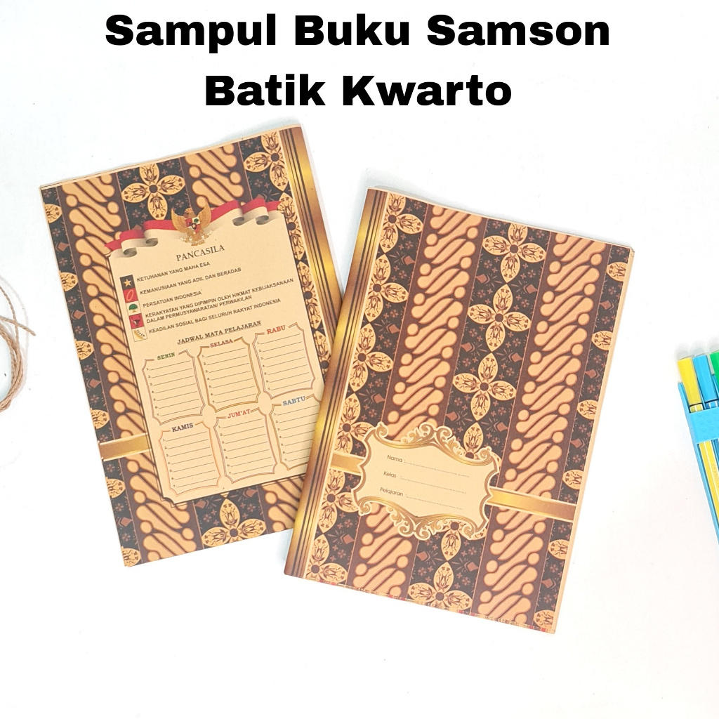 

SOS Sampul Buku Kraft Samson Batik Kwarto/Kecil (20lb) / Sampul Buku Sekolah/Sampul Coklat
