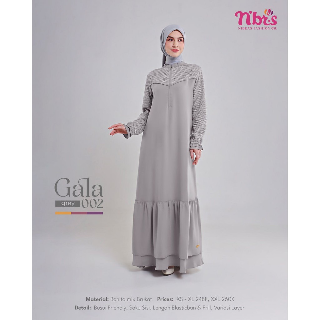 GAMIS NIBRAS GALA 003 / GAMIS NIBRAS TERLARIS 2024 / GAMIS NIBRAS TERBARU 2024 / DRESS NIBRAS TERMUR