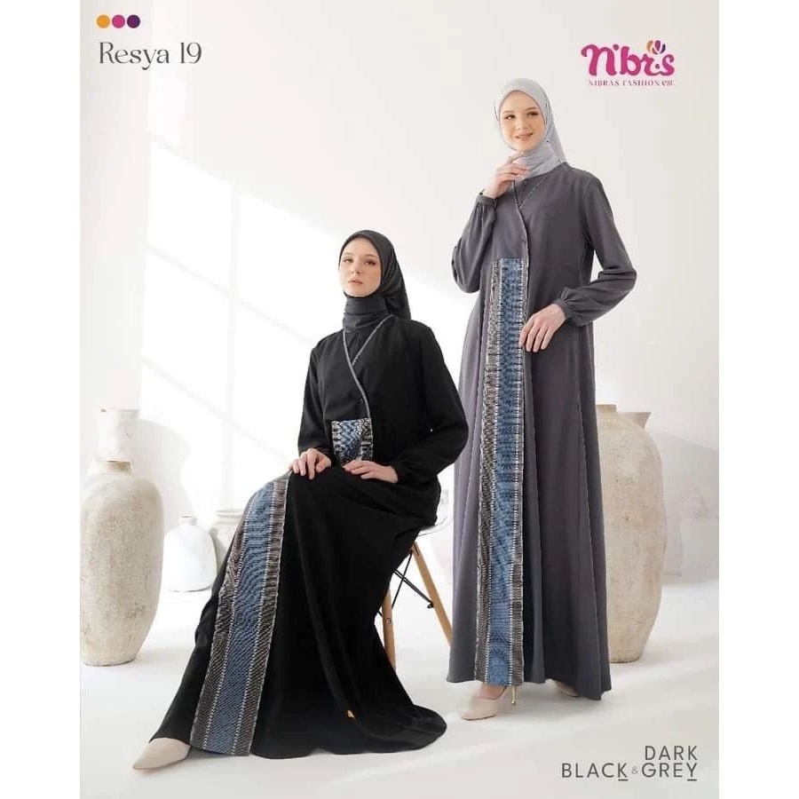 GAMIS NIBRAS RESYA 19 / GAMIS NIBRAS TERLARIS 2024 / GAMIS NIBRAS TERBARU 2024 / DRESS NIBRAS TERMUR