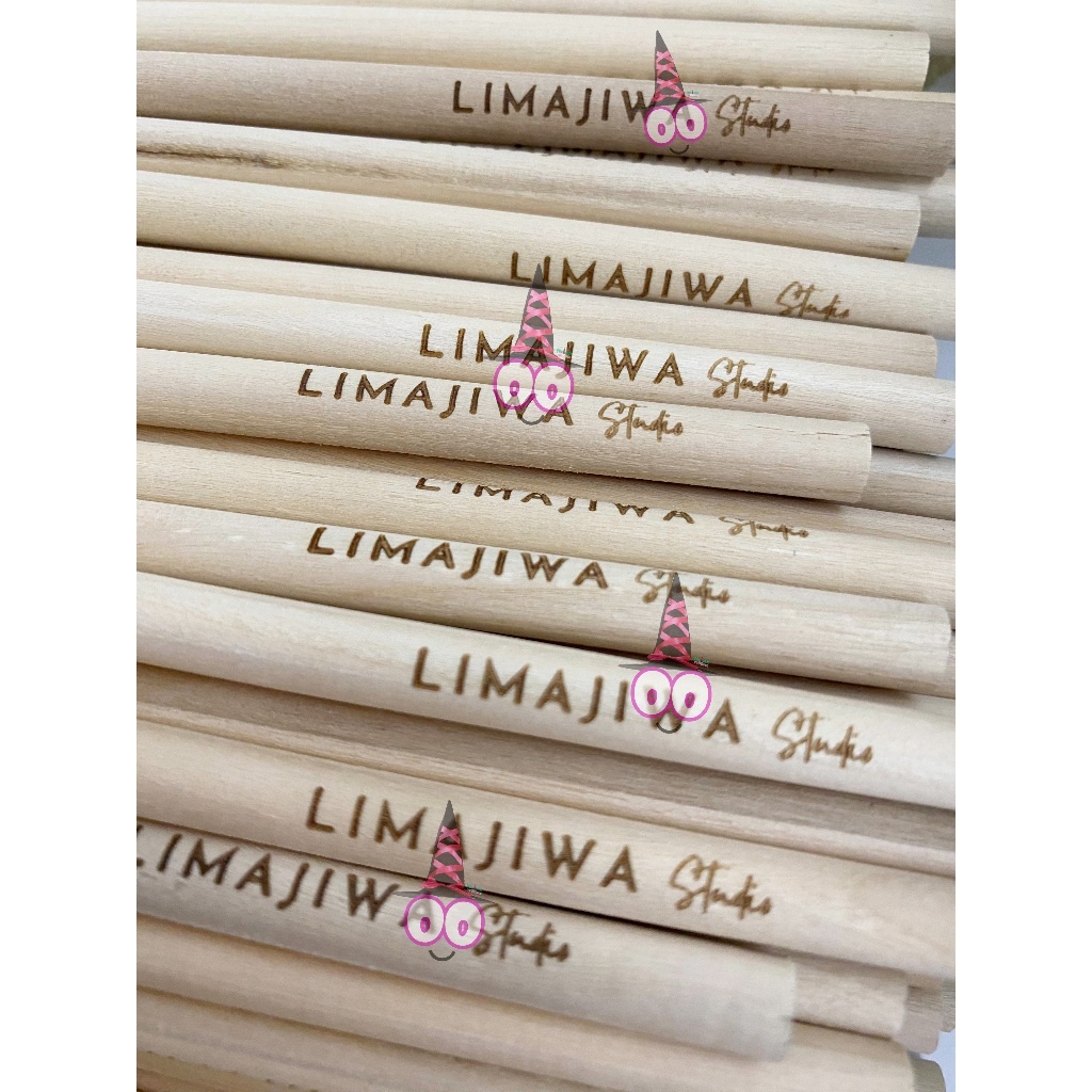 

Pensil Kayu Custom Nama Grafir Laser FREE Custom Nama/Logo Pensil Kayu Custom Grafir Laser