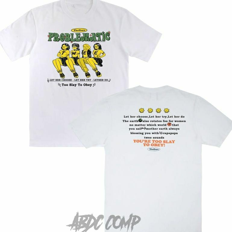 T-Shirt Band The Dare Problematic Kaos Band Indie Pop Perempuan