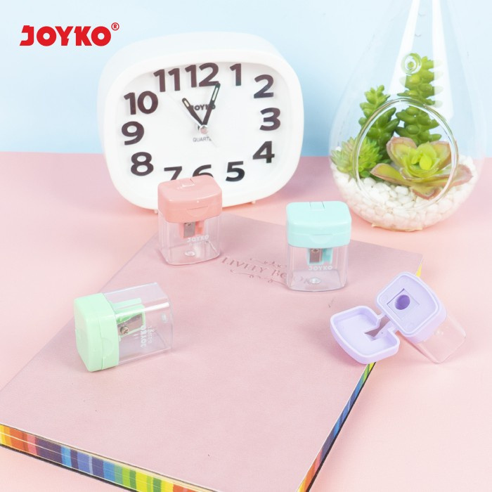 

Rautan Sharpener Joyko B-23PTL Pastel Color Serutan Tabung - Satuan