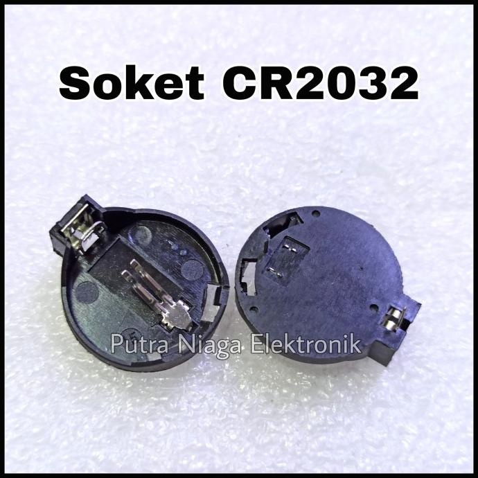 Terbaru Soket CR2032 Socket Baterai CR 2032 tempat dudukan battery Cmos putr4n Kualitas Baik