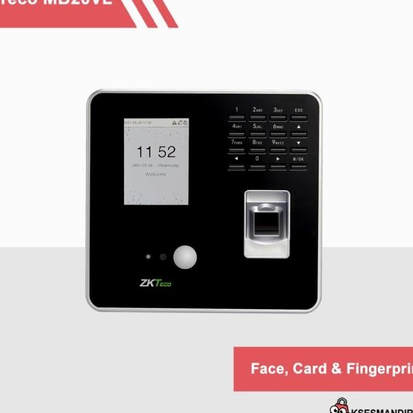 Zkteco Mesin Absensi Fingerprint Access Door Mb20-Vl