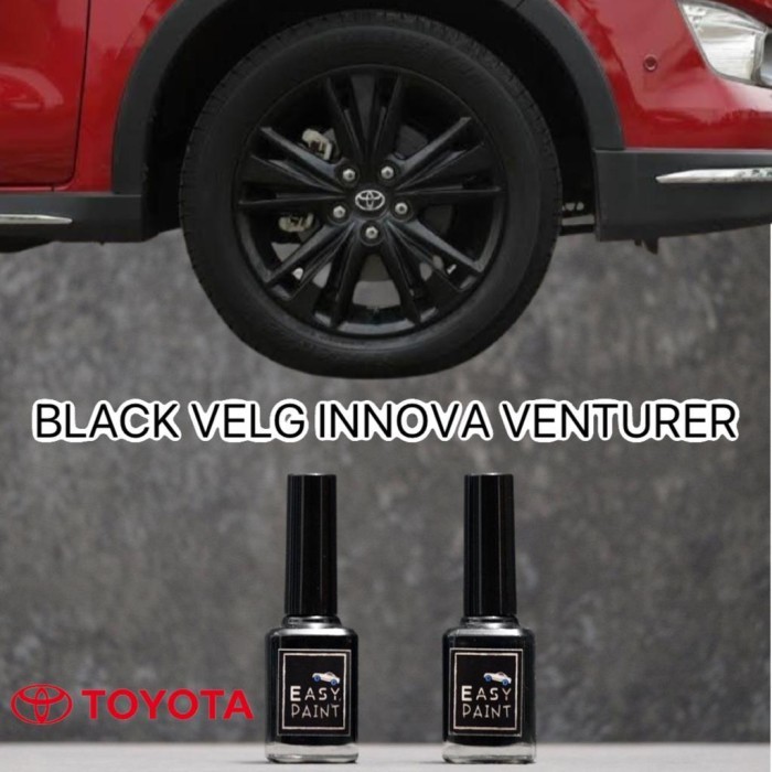 CAT OLES VELG MOBIL TOYOTA INNOVA VENTURER BLACK SEMI DOFF MATTE HITAM