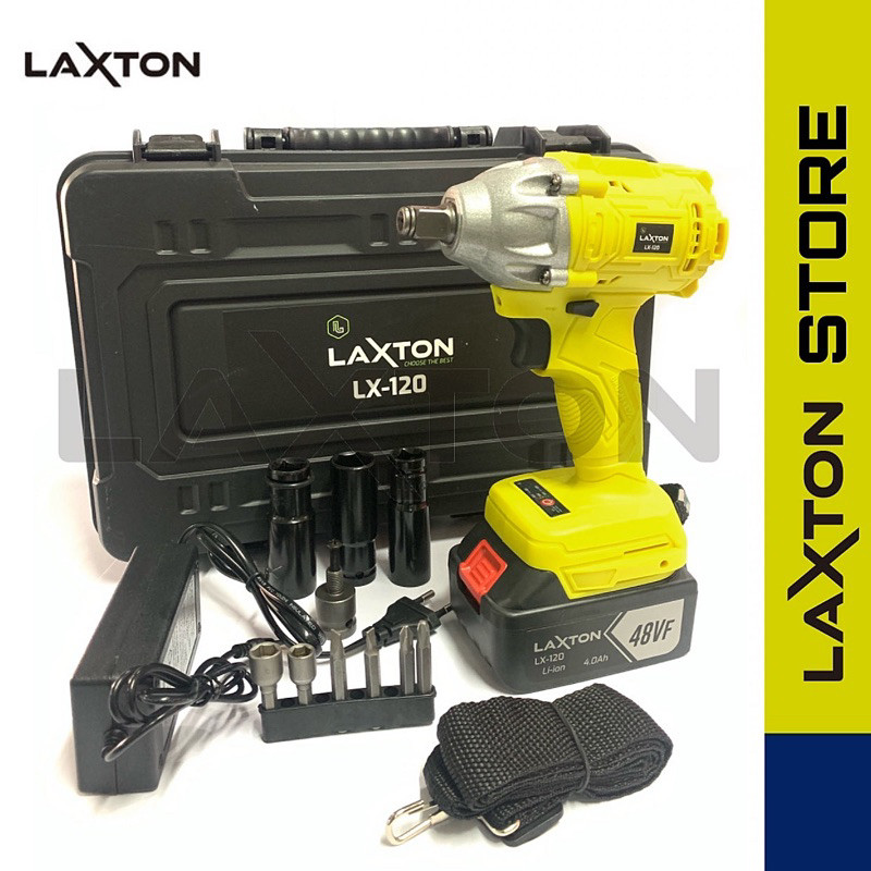 READY LAXTON LX120 Mesin pembuka baut ban impact wrench brushless cordless impact baterai mesin bor