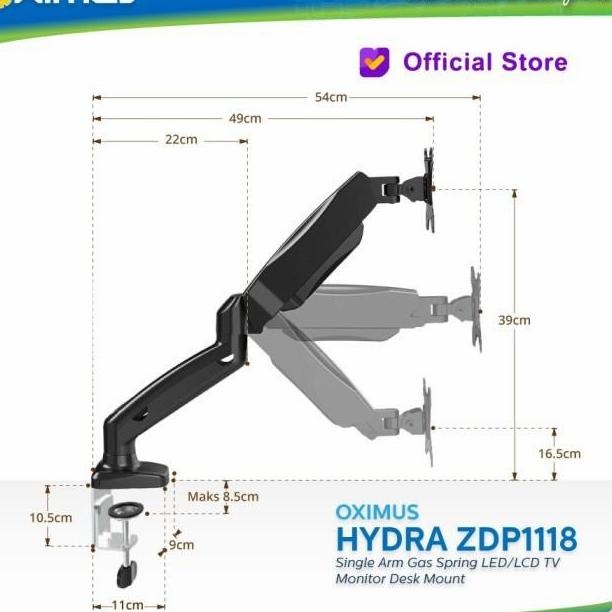 Braet Tv Led Lcd Monitor Komputer 19 20 22 24 28 32 34 Single Arm