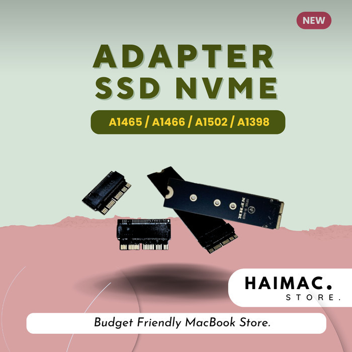 ADAPTER SSD MACBOOK PRO AIR 2013 2014 2015 2017 NVME M.2 A1398 A1465 A1466 A1502