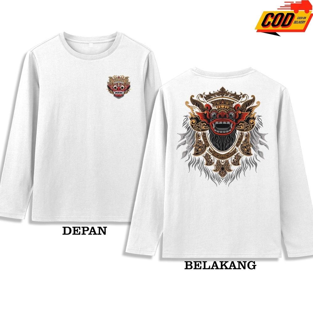 CR - KAOS LENGAN PANJANG - KAOS BARONG BALI ATASAN PRIA WANITA BARONG BALI TERLARIS