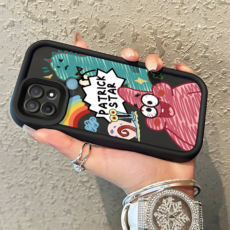 Casing Hp OPPO A15 A15s A35 Case Casing HP pelindung  Cesing Softcase Silikon Kasing pola SpongeBob 