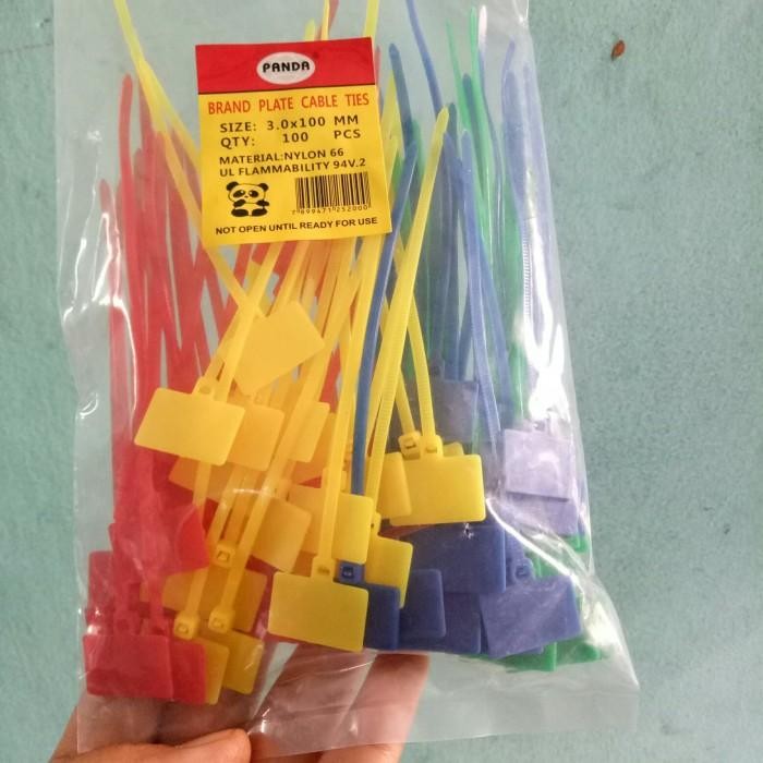 Kabel ties label nylon marker 4 warna label tie maker