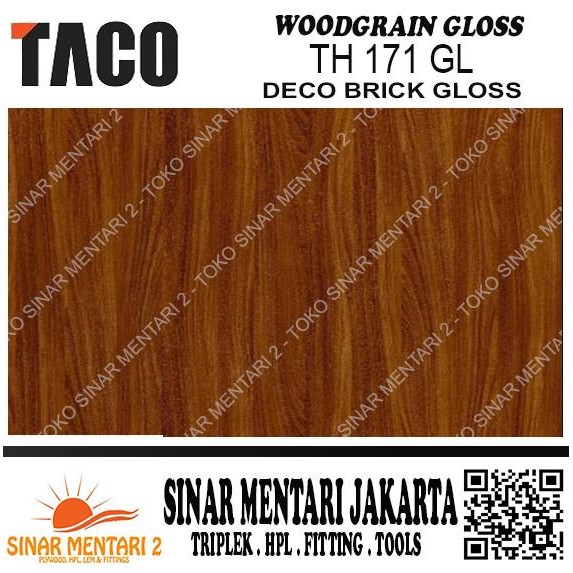 Taco Hpl Woodgrain Gloss Th 171 Gl Deco Brick Gloss