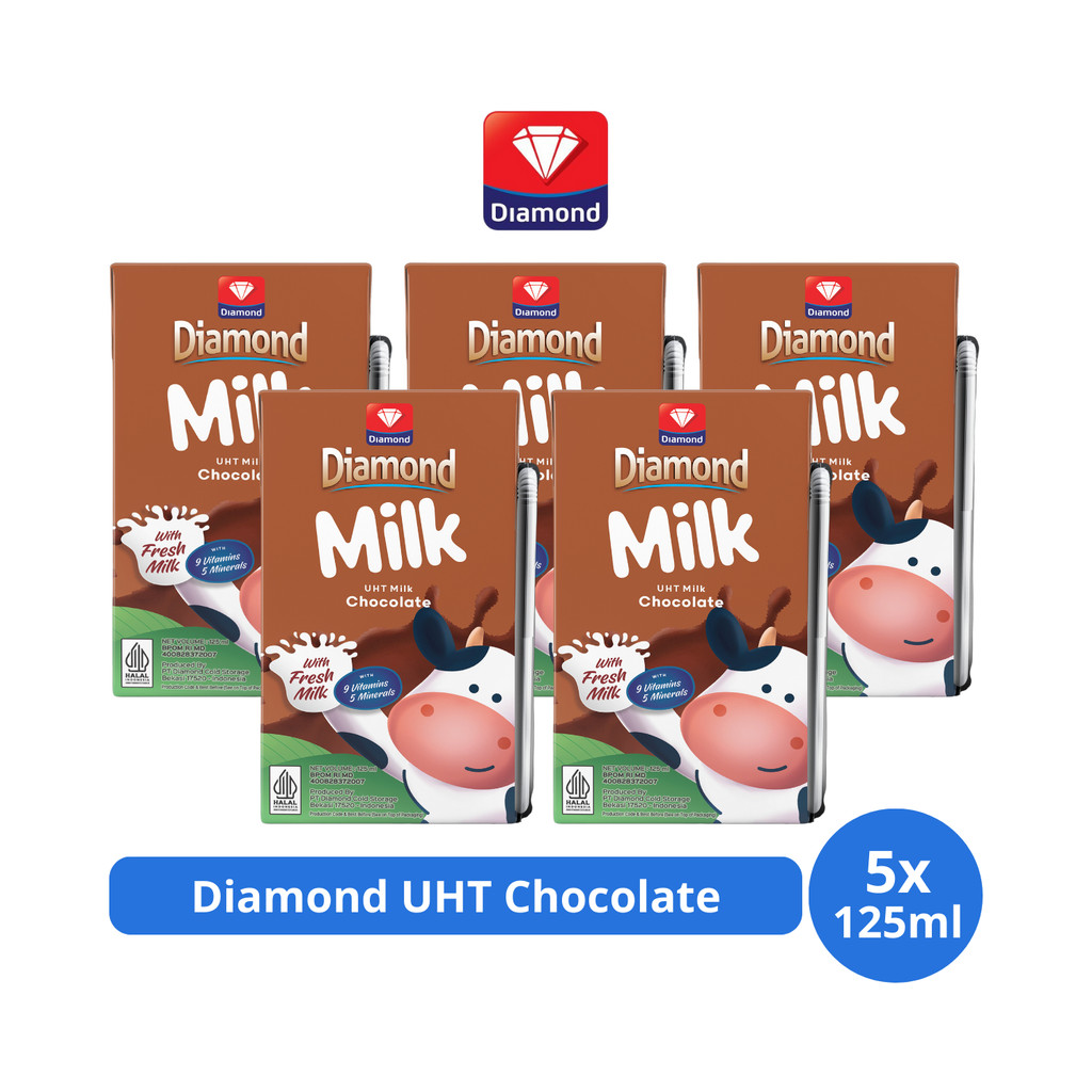 

Diamond Milk Susu UHT Chocolate 125ml x 5 pcs
