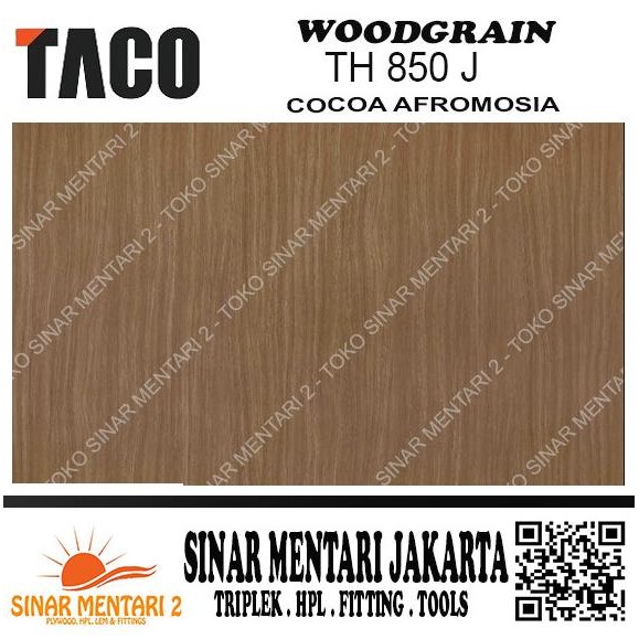 Taco Hpl Woodgrain Th 850 J Cocoa Afromosia