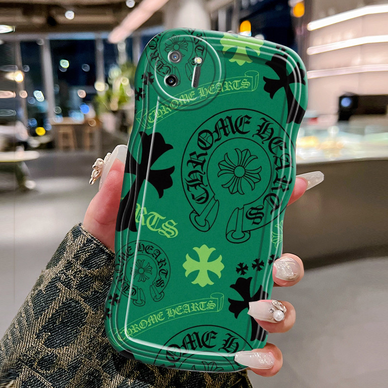 Casing Hp Untuk Realme C11 2020 Case Casing Softcase sarung HP Kesing silang gelombang transparan pe