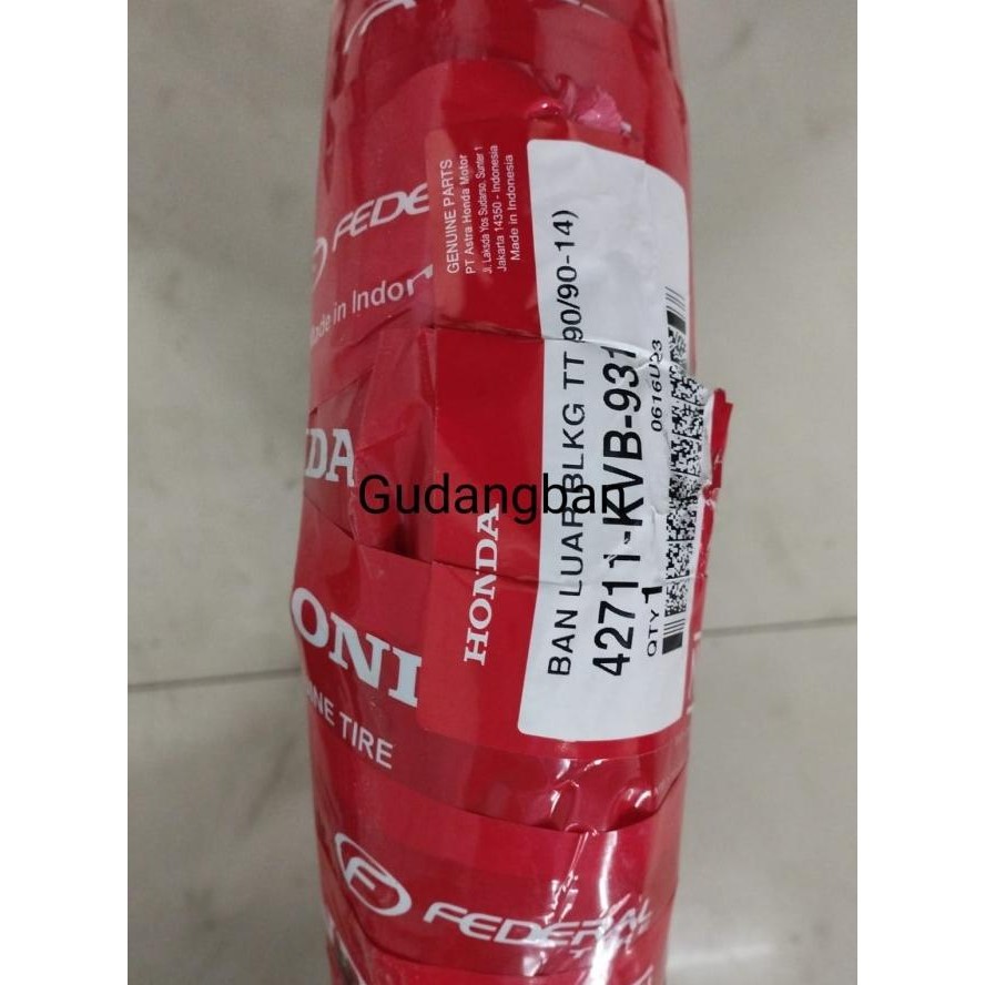 ( Tubetype ) Ahm Federal 90 90 14 Ft235 Honda Ban Luar Motor Matic