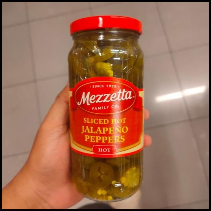 

Mezzetta Slice Jalapeno Peppers Hot 473Ml - Acar - Cabai - Cabe - Sayur