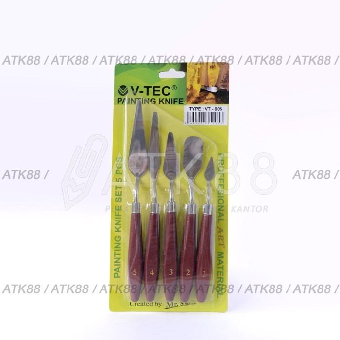 

Seka - V-Tec Painting Knife Set 5 U002F Pisau Palet Vt-005 Pisau Lukis Isi 5