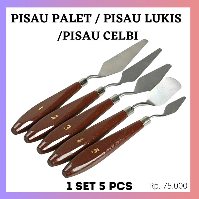 

Seka - 1 Set 5 Pcs Pisau Palet / Pisau Lukis / Pisau Celbi