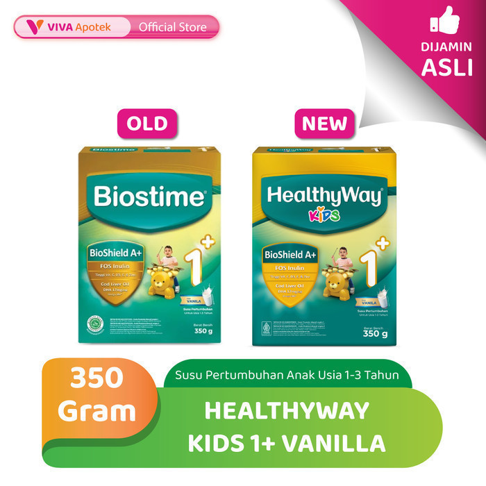 Original HealthyWay Kids 1+ Vanilla (350 Gram) Termurah