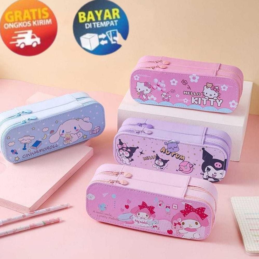 

Original Kp194 - Tempat Pensil Kotak Pensil Sekolah Kotak Pensil Anak Kotak Pensil Penyimpanan Besar Kotak Pensil Besar Double Zipper Penyimpanan Alat Tulis Sederhana Berkapisitas Besar Tas Pensil Siswa Berpenampilan Tinggi Kotak Pensil LucuKuromiSanrio