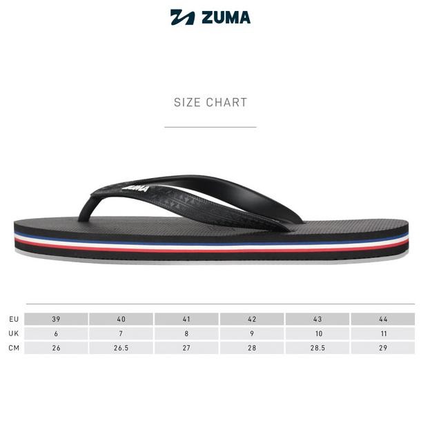 Zuma Stripe 1/Sandal Karet Sandal Jepit Cowok - Hitam U Merah