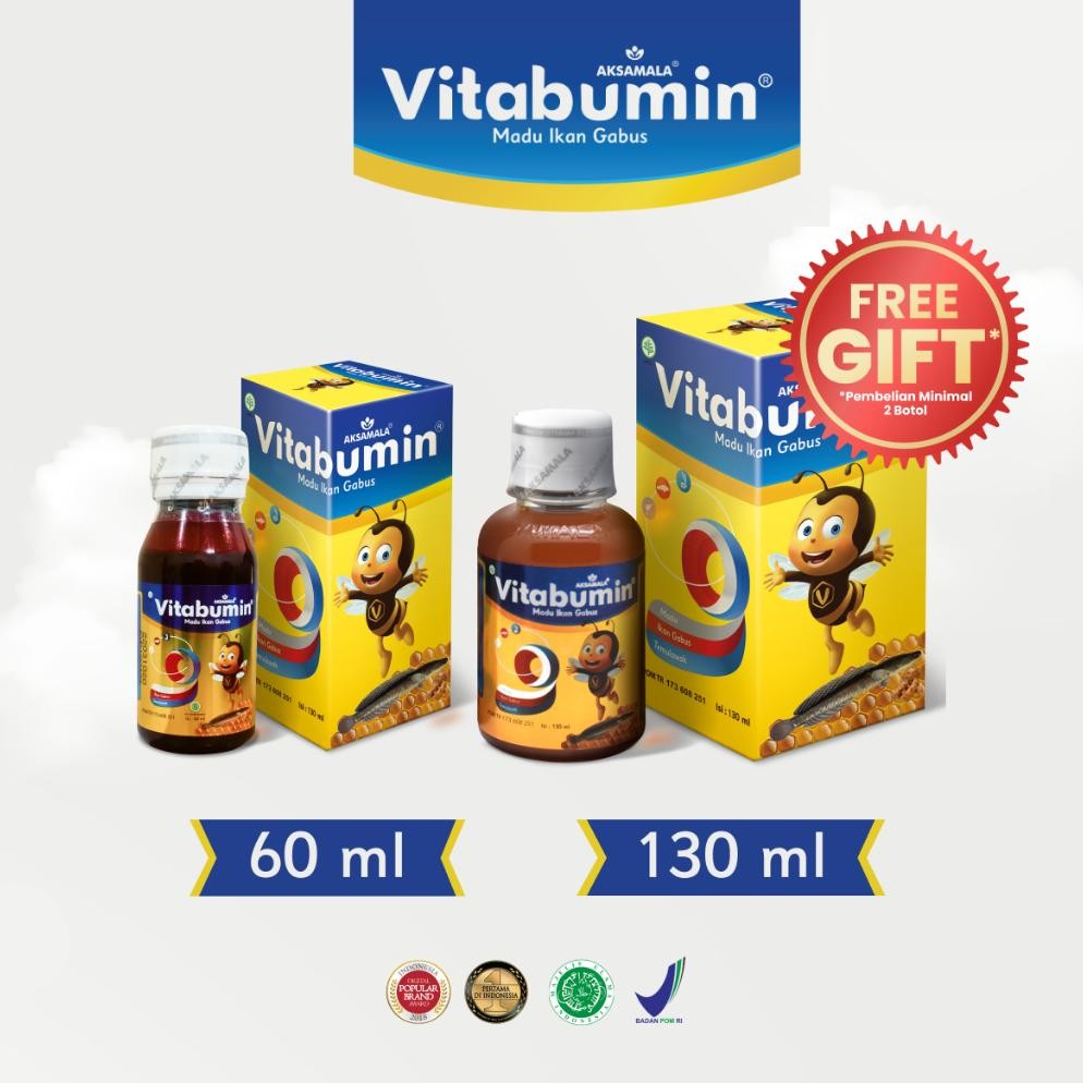 Original Vitabumin Madu Albumin Ikan Gabus / Madu Anak Vitabumin 60Ml & 130Ml Sale