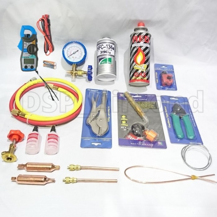 PAKET LENGKAP PENGISIAN FREON KULKAS R134