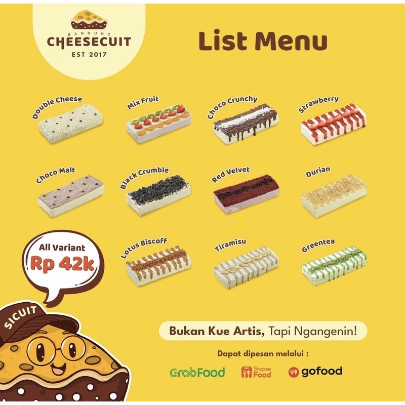 

Jastip Cheesecuit Bandung Cikarang