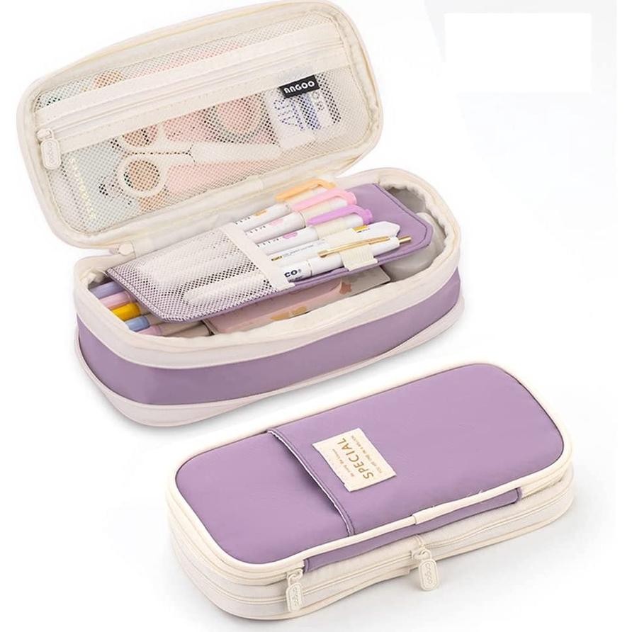 

Kekinian Angoo Kawaii Pencil Cases Large Capacity Pencil Bag Pouch Holder Box For Girls Office Student Stationery Organizer School Supplies Cod