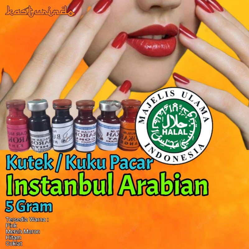 Kutek Muslim Al Barokah (Cair) netto 5g - Henna Pewarna Kuku