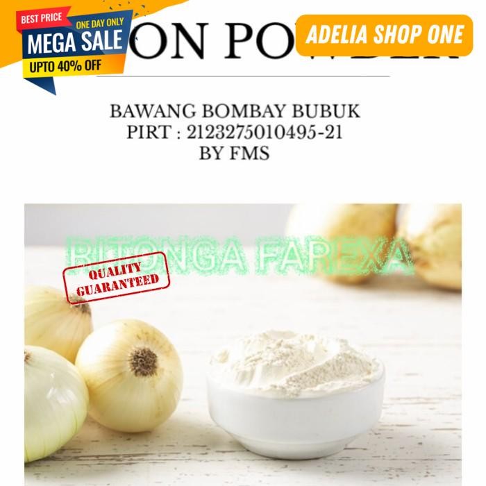 

ONION POWDER 100% 500 GRAM BAWANG BOMBAY BUBUK 500 GRAM PRAKTIS!!