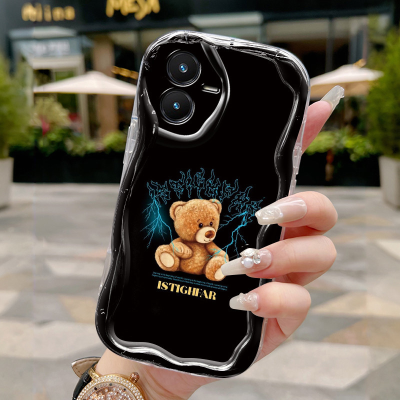 Casing Hp Untuk VIVO Y22 VIVO Y22s Case HP casing pelindung Softcase ponsel Lightning Bear terbuat b