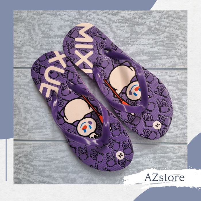 Dapatkan Sandal Jepit Spons Anak Perempuan Mixue Size Besar Lucu Kekinian Unik Thy