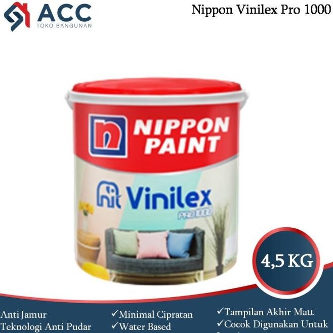 Cat Tembok Vinilex Pro 1000 Warna Putih 5 Kg