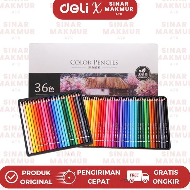 

High-Grade Oil Cil Color/Sil Warna 36 Warna Deli 6566 (Set)