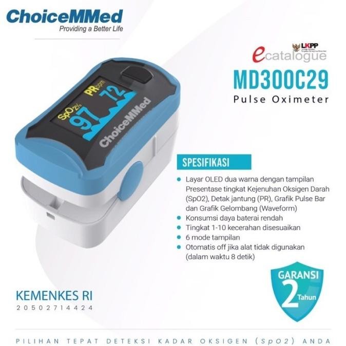 Oximeter Pulse Oxymeter Fingertip Choicemmed MD300C29 Oximeter Omron