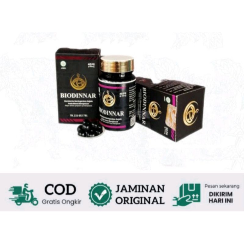 BIODINNAR ASLI ISI 40 PIL HERBAL KESEHATAN OBATI DIABETES | LAMBUNG 100%