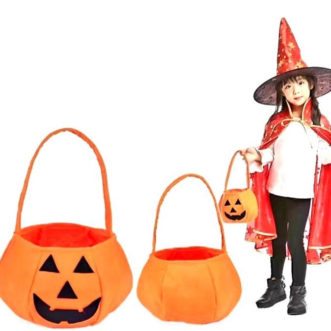 

CR - Tas Permen Labu Trick Or Treat Halloween Pumpkin Candy Bag Murah TERLARIS