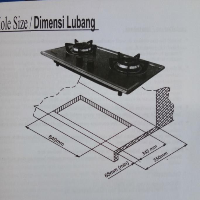Kompor Gas Tanam Stainless Stell Butterfly  Ready