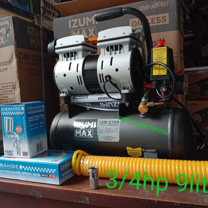 PAKET KOMPRESSOR CAT/compresor oilles sailent izumi Max OM-0709