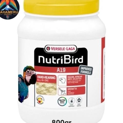 Nutribird A19 800Gr Versele-Laga Handfeeding Parrots Food Loloh Burung