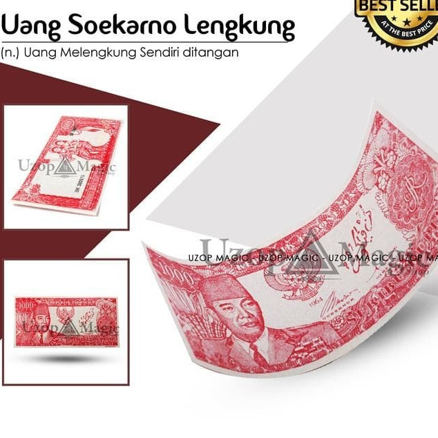 Trendi Alat Sulap Uang Soekarno Melengkung Promo