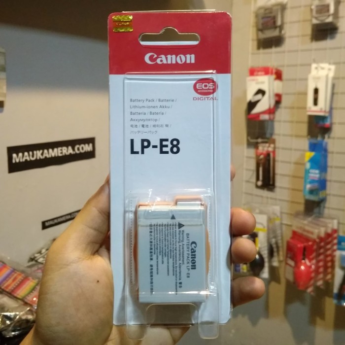 Terbaru Baterai Kamera Canon EOS 550D, 600D, 650D, 700D LPE8 OEM 100% ori