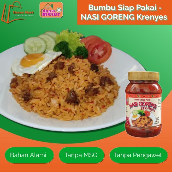 

Lhiu Bumbu Siap Pakai - Nasi Goreng Krenyes - Siap Saji - Instan - Crunchy