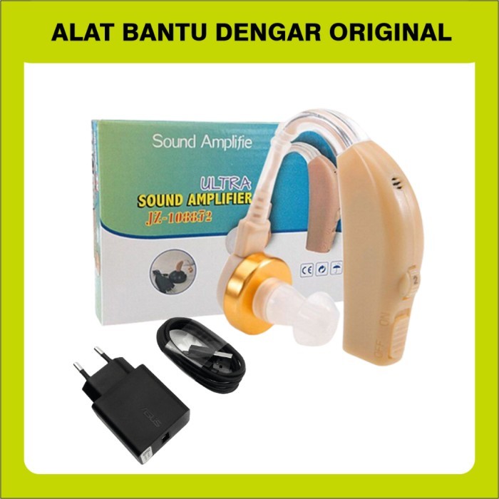 Promo Alat Bantu Dengar Recharge Alat Pendengaran Telinga Bisa Cas Charger