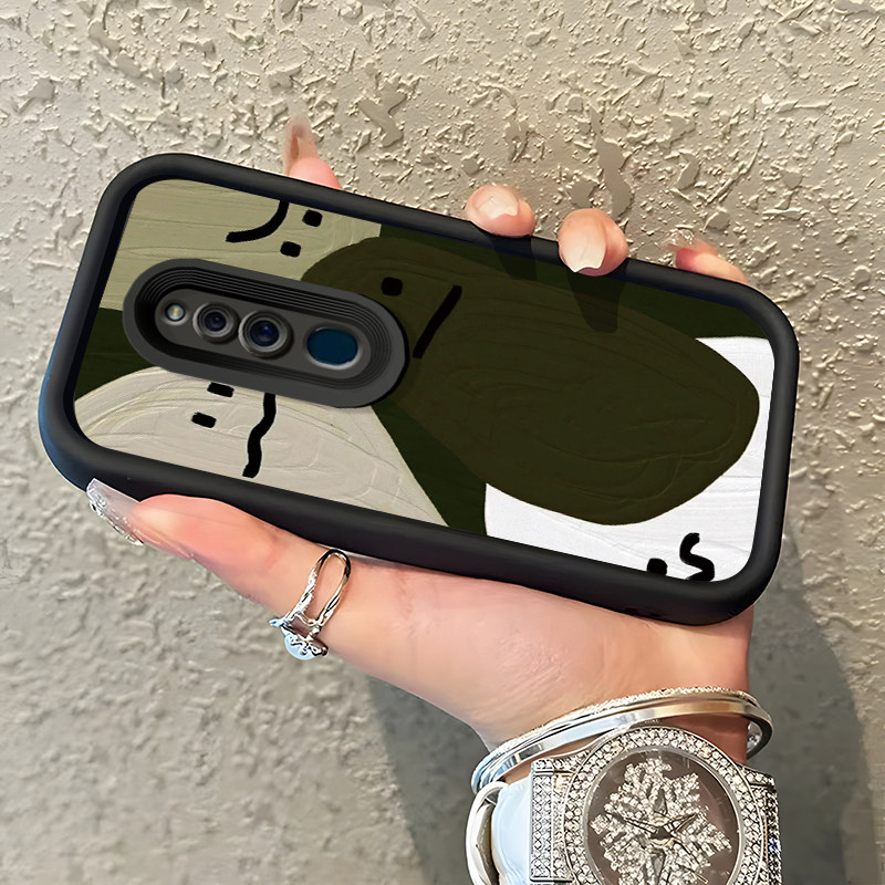 Casing Hp OPPO F11 OPPO A9 2019 OPPO A9x Case HP casing Softcase ponsel ekspresi warna terbuat bahan