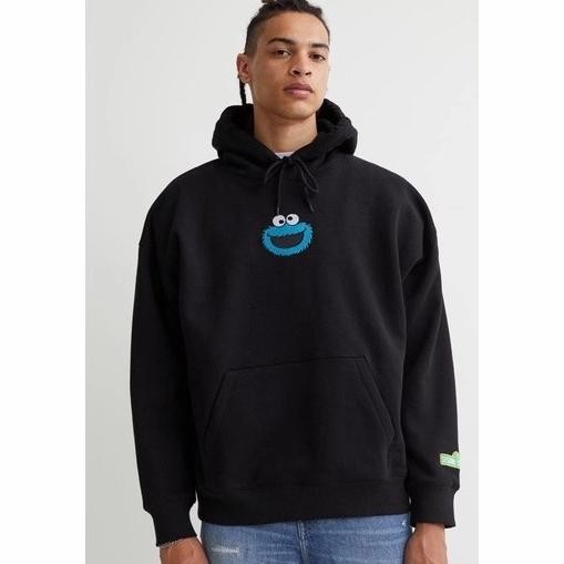 Jual Hoodie Jaket H&M Elmo Sesame Street Black Free Paperbag Fulltag