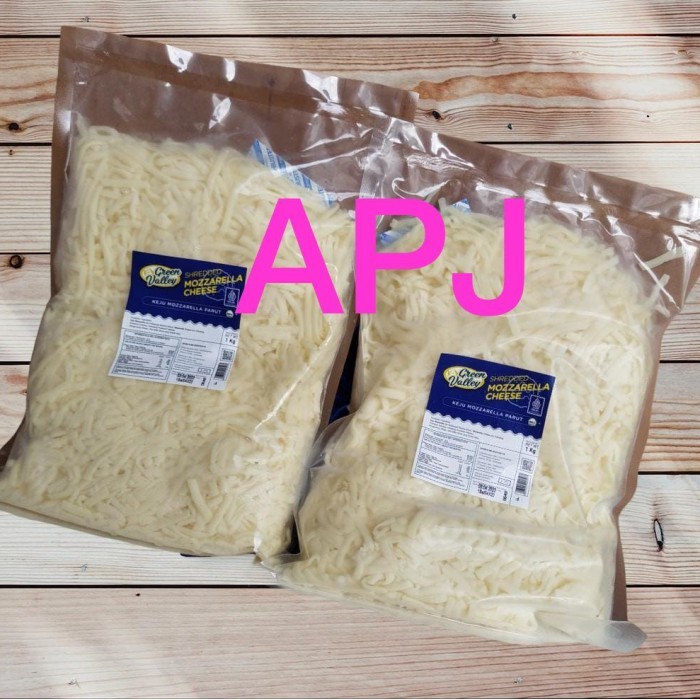 

Keju Mozarella Mozarela Mozzarella Green Valley Shredded Parut 1kg