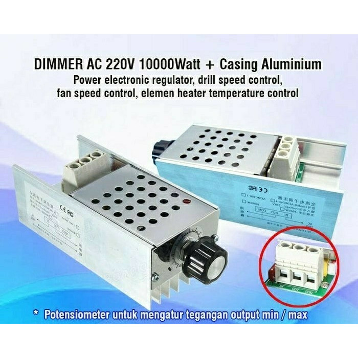 Termurah Scr Dimmer 10000 Wat 220 Volt Ac Dimer 10000W Voltage Speed Controller